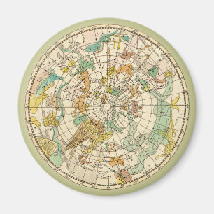 南スカイスターチャートと星座の地図 マグネット