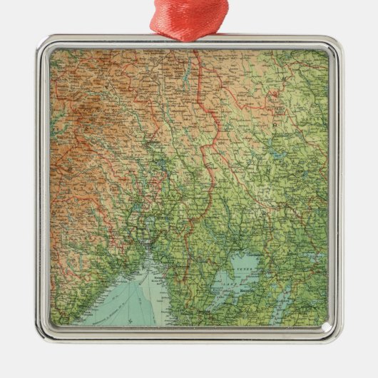 南スカンジナビア及びデンマーク メタルオーナメント (正面)