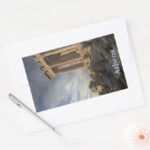 南ステッカーのパルテノン製 長方形シール (封筒)