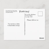 南ストップ極ペンギン温暖化 ポストカード (裏面)