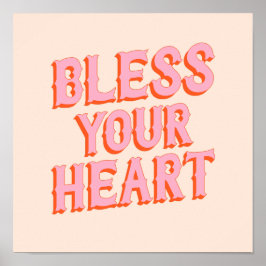 南スナ賛美ク：あなたのハート（ピンクとオレンジ） ポスター