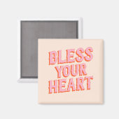 南スナ賛美ク:あなたのハート(ピンクとオレンジ) マグネット (正面/裏面)