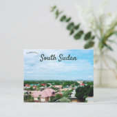 南スーダンのジュバの見解 ポストカード (スタンド正面)