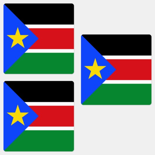 南スーダンの国旗 ラベル (グループ)