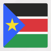南スーダンの国旗 ラベル (デザイン1)