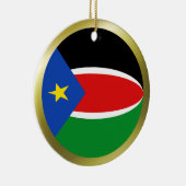 南スーダンの旗のオーナメント セラミックオーナメント (右)