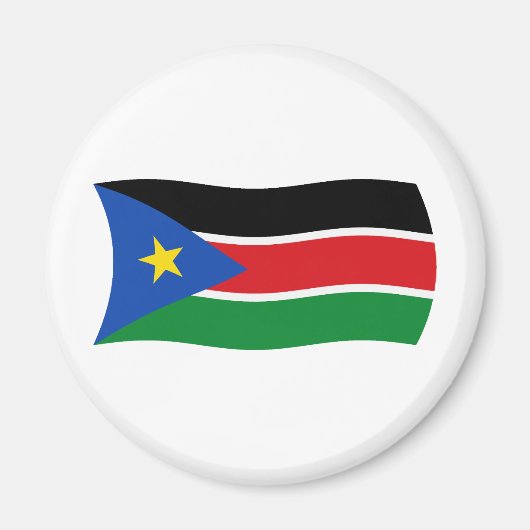 南スーダンの旗マグネット マグネット (正面)
