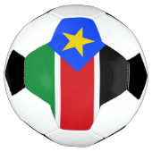 南スーダンの旗 サッカーボール (回転)