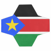 南スーダンの旗 サッカーボール (フラット)