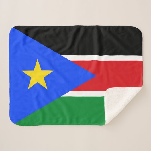 南スーダンの旗 シェルパブランケット (正面(横))