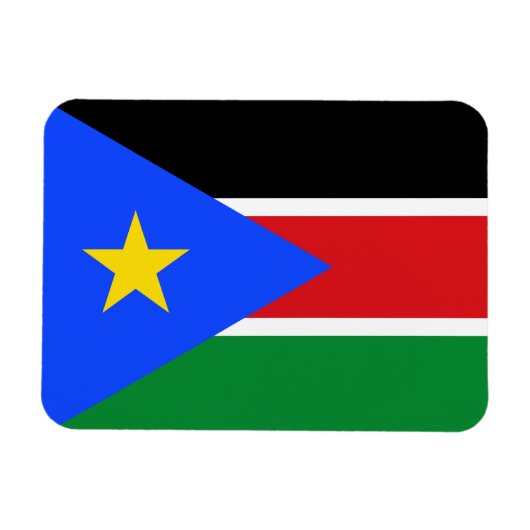 南スーダンの旗 マグネット (横)