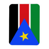 南スーダンの旗 マグネット (縦)