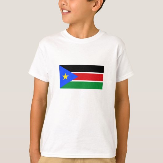 南スーダンの旗 Tシャツ (正面)