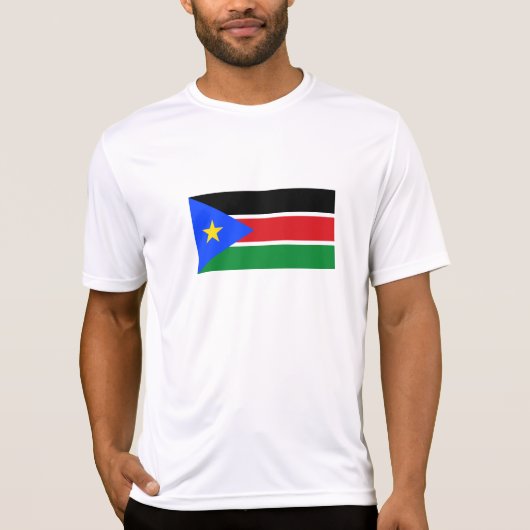 南スーダンの旗 Tシャツ (正面)