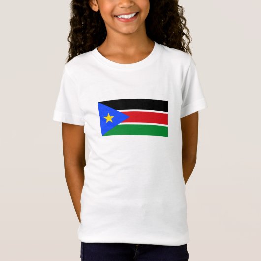 南スーダンの旗 Tシャツ (正面)