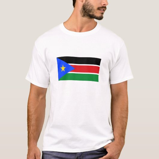南スーダンの旗 Tシャツ (正面)