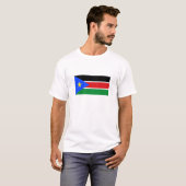 南スーダンの旗 Tシャツ (正面フル)