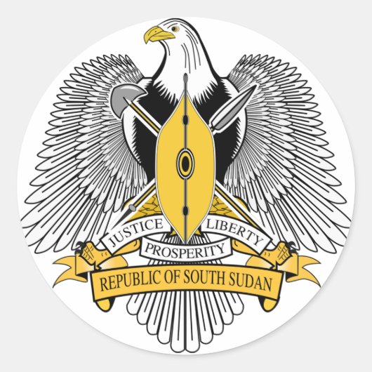 南スーダンの紋章 ラウンドシール (正面)