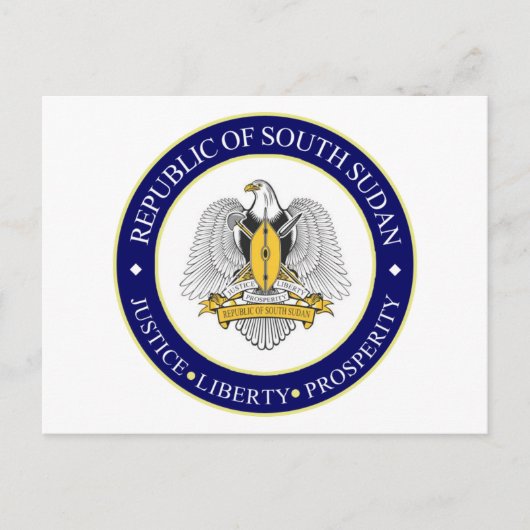 南スーダンの象徴 ポストカード (正面)