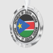 南スーダン丸エンブレム オーナメント (正面)