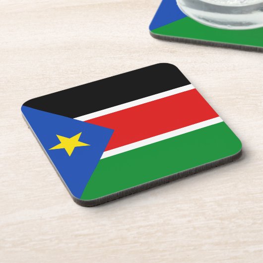 南スーダン国旗のコースター コースター (左側)