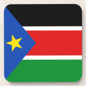 南スーダン国旗のコースター コースター (正面)