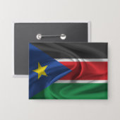 南スーダン国旗のボタン 缶バッジ (正面/裏面)