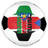 南スーダン国旗の愛らしい愛国心 サッカーボール (回転)