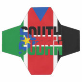 南スーダン国旗の愛らしい愛国心 サッカーボール (フラット)