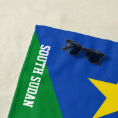 南スーダン国旗の素晴らしい愛国心 ビーチタオル (インサイチュ)