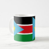 南スーダン国旗セラミックコーヒーマグ コーヒーマグカップ (正面左)