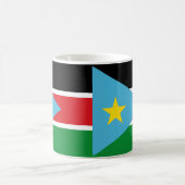 南スーダン国旗セラミックコーヒーマグ コーヒーマグカップ (中央)