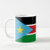 南スーダン国旗セラミックコーヒーマグ コーヒーマグカップ (左)