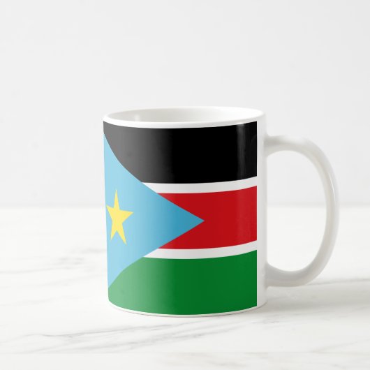 南スーダン国旗セラミックコーヒーマグ コーヒーマグカップ (右)