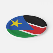 南スーダン国旗紙プレート ペーパープレート (アングル)