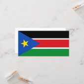 南スーダン国旗（アフリカ） カード (正面/裏面インサイチュ)