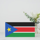 南スーダン国旗（アフリカ） カード (スタンド正面)