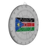 南スーダン国旗（アフリカ） ダーツボード (正面左)