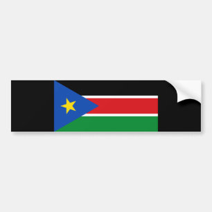 南スーダン国旗(アフリカ) バンパーステッカー