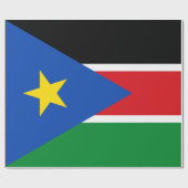 南スーダン国旗(アフリカ) ラッピングペーパー (フラット)