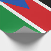 南スーダン国旗(アフリカ) ラッピングペーパー (角)