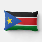 南スーダン国旗（アフリカ） ランバークッション (裏面)
