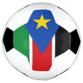 南スーダン国旗 サッカーボール (回転)