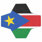南スーダン国旗 サッカーボール (フラット)
