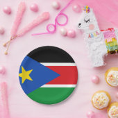 南スーダン国旗 ペーパープレート (パーティー)