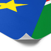 南スーダン国旗 ポスター (角)