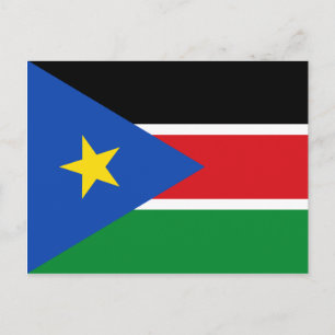 南スーダン国旗 ポストカード
