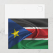 南スーダン国旗 ポストカード (正面/裏面)