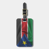 南スーダン国旗 ラゲッジタグ (正面縦)