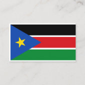 南スーダン国旗、南スーダン国旗 名刺 (正面)